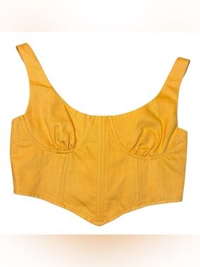 NEW Sundays corset top orange medium